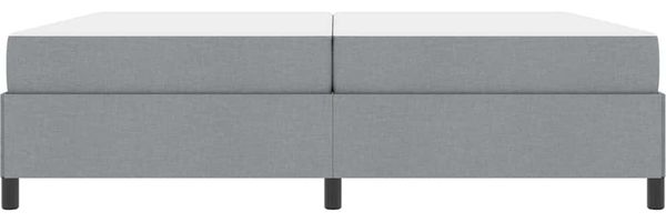 vidaXL Boxspringbett mit Matratze Hellgrau 200 x 200 cm Stoff 3398885 Bild 5