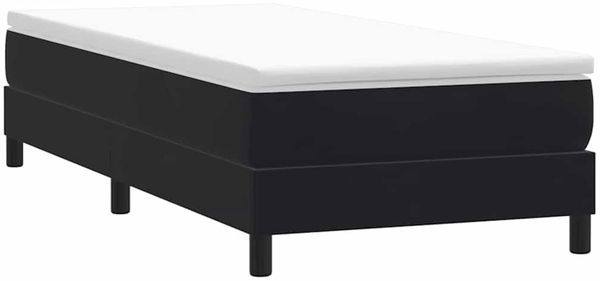 vidaXL Boxspringbett ohne Matratze Schwarz 100x210 cm Samt 3315815