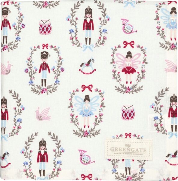 Greengate Tischdecke Cindarella Tischdecke white 100x100cm