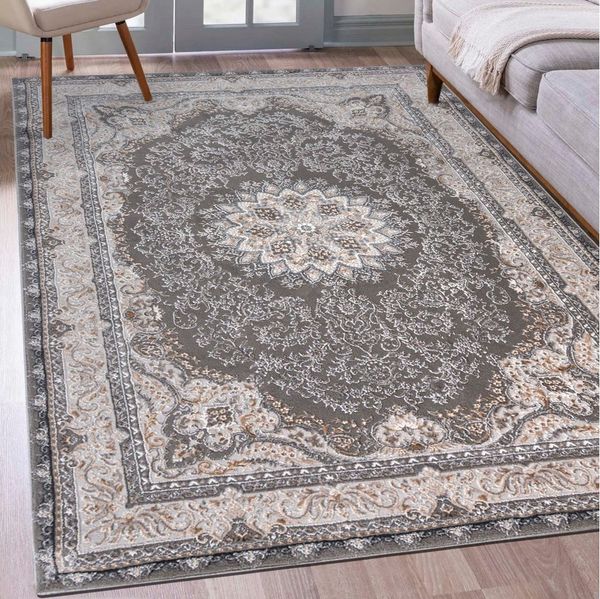 Mazovia Designteppich Modern Abstrakt Teppich für Wohnzimmer Schlafzimmer Büro - Kurzflor, 80 x 150 cm, Fußbodenheizung