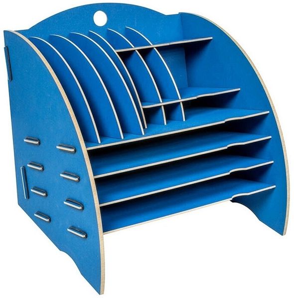 Werkhaus Ablage Big Organizer Briefablage Schreibtisch Himmelblau SON1029-14