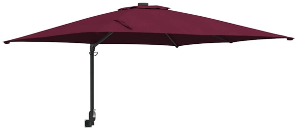 vidaXL Garten-Sonnenschirm Bordeauxrot 248,5 x 247,5 x 160 cm 42003239