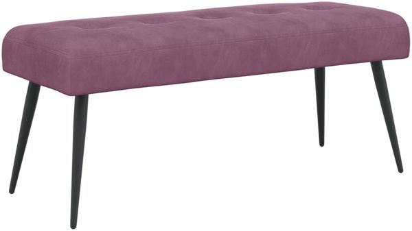 vidaXL Bank mit Knopfheftung Lila 110 x 40 x 46 cm Samt 42038542
