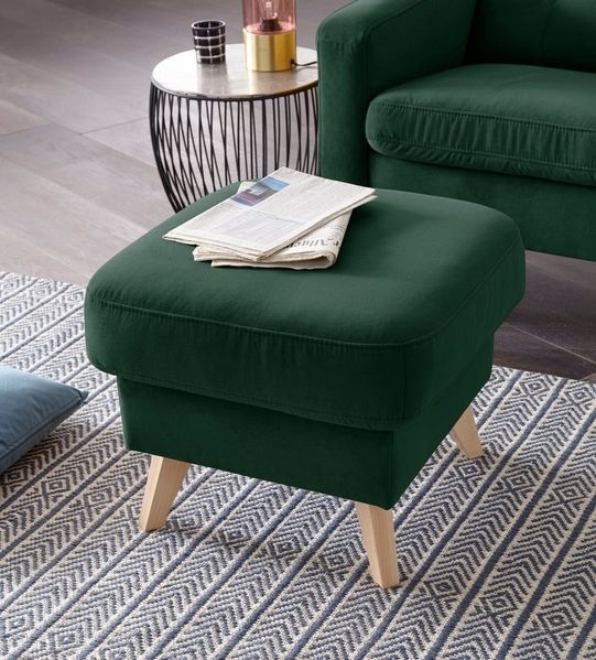 exxpo - sofa fashion Hocker Nappa mit praktischem Staufach unter der Sitzfläche