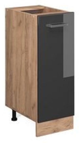 Vicco Küchenschrank Küchenzeile R-Line, Anthrazit Hochglanz, Apothekerschrank 30 cm, ohne AP Bild 6