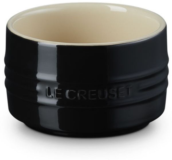 LeCreuset Förmchen Steinzeug stapelbar | Schwarz glänzend : Schwarz