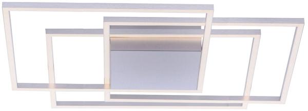 LED Deckenleuchte, stahlfarben, dimmbar, L 75 cm