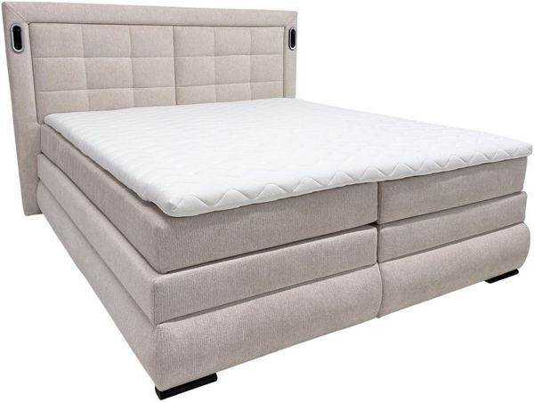OTTO home Boxspringbett MIVVA inkl. Bettkasten und Topper, Komfortliegehöhe: 67 cm, in H3, H4 oder Hmix H3/H4, wahlweise mit oder ohne LED-Leuchten