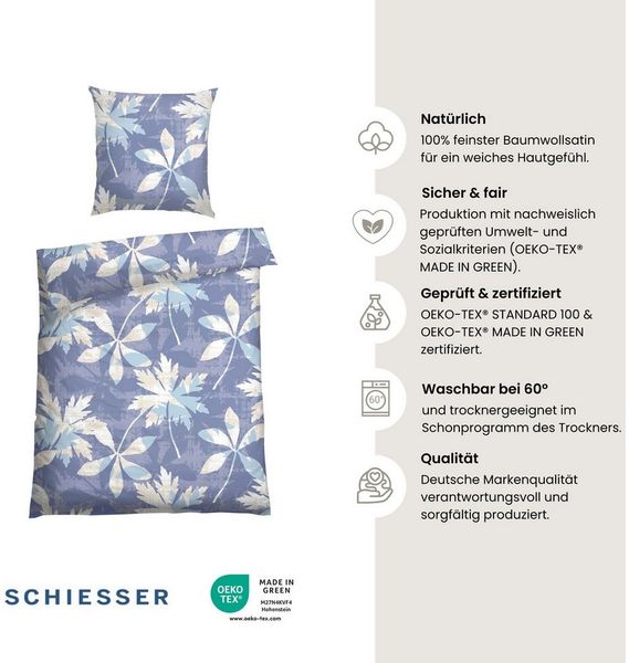 Baumwollsatin Bettwäscheset Vera 2-teilig
