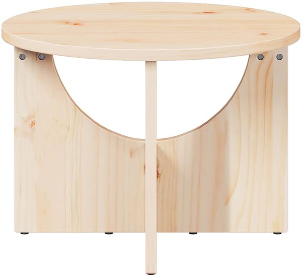 Couchtisch, Sofatisch Natur 50 x 50 x 35 cm Massivholz Kiefer Bild 6