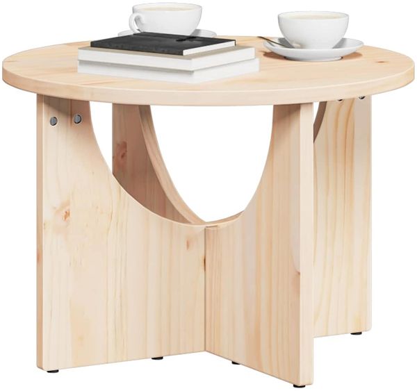 Couchtisch, Sofatisch Natur 50 x 50 x 35 cm Massivholz Kiefer Bild 3
