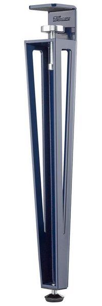 SO-TECH® Tischbein ColorLine in F-Form konisch zulaufend von 70 auf 40 mm, mit Klemmschraube (ohne Bohren) - blau - Höhe 464 mm - 1x