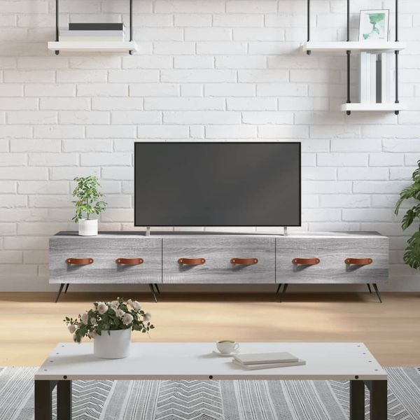 vidaXL TV-Schrank Grau Sonoma 150x36x30 cm Holzwerkstoff 829130