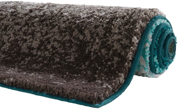 my home Badematte Elif, Höhe 15 mm, rutschhemmend beschichtet, fußbodenheizungsgeeignet, schnell trocknend, strapazierfähig, Kunstfaser, rechteckig, 3-tlg. Hänge-WC Set, Ombré-Look, Badteppich, Badematten auch als 3 teiliges Set erhältlich Bild 2