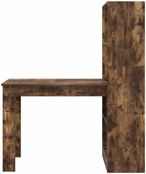 vidaXL Schreibtisch Geräucherte Eiche 122 x 67 x 145 cm Holzwerkstoff 3337261 Bild 5