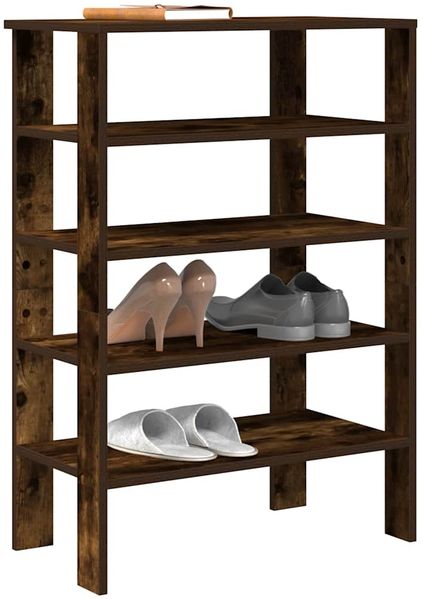 vidaXL Schuhregal Räuchereiche 61x32x87,5 cm Holzwerkstoff 859855