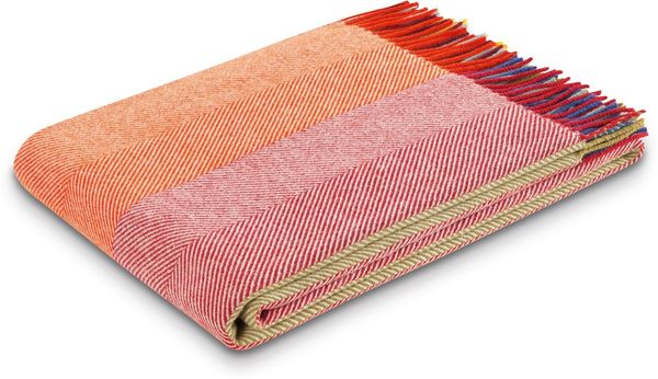 Wohndecke Colour lines, Biederlack, im sommerlichen Streifendessin