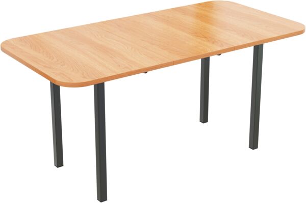 Ausziehbarer Esstisch in American White Oak-Optik, 80x120/160x75 cm, für 4-6 Personen Bild 8