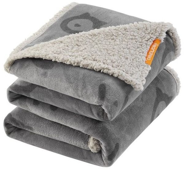 Feandrea Haustierdecke, wasserdicht, Sherpa Fleece, Grau, XXL (203x152 cm)
