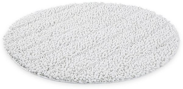 Wecon home Basics Badematte Benno, Höhe 22 mm, Polyester, rund, waschbar, rutschfest, sehr weich, strapazierfähig, Chenille, robust