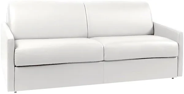Vente-unique - CALIFE Sofa Kunstleder Weiß - B 223 cm94 cm x H 85 cm x L 190 cm
