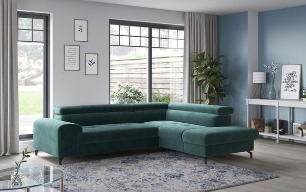 COTTA Ecksofa Aura L-Form, B: 260 cm, mit Bettfunktion, Bettkasten & Kopfteilverstellung