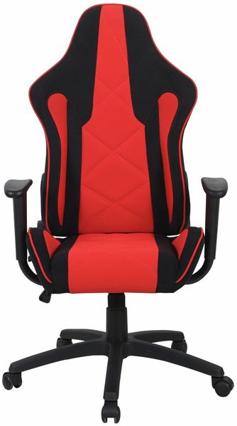 Novel 'VIKTOR' Gaming Stuhl, Stoff rot/ schwarz, 67 x 131 x 51 cm, höhenverstellbar und 140 kg belastbar