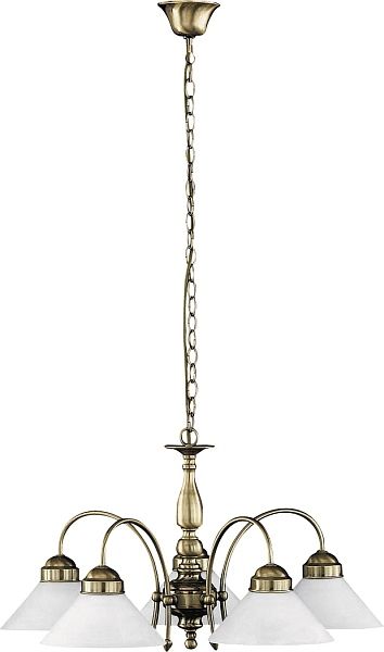 Rabalux Marian Pendelleuchte 5x E27 bronze, weiß