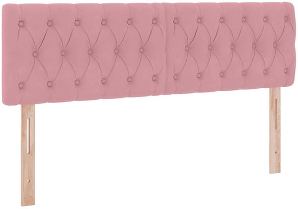 vidaXL Aufbewahrungsbett mit Matratze Rosa 140 x 200 cm Samt 3370826 Bild 9