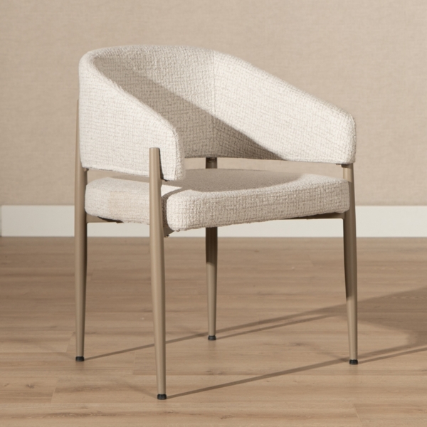 Bronx71 Esszimmerstuhl Armin Stoff meliert beige