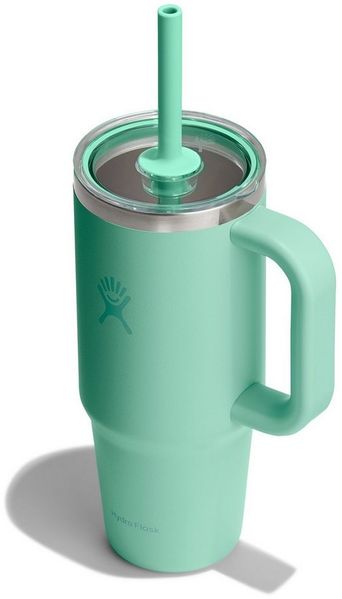 Hydro Flask Thermobecher 24 OZ Travel Tumbler Clear Lid, 710 ml, 1-tlg, Edelstahl, Kompatibel mit Eindrückzubehör der Größe Medium