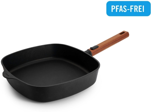 WOLL Bratpfanne Eco Logic QXR Guss-Pfanne viereckig, Aluminiumguss (1-tlg), PFAS-freie Diamond-QXR - Beschichtung