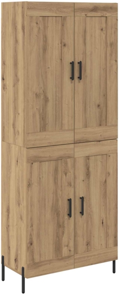 vidaXL Highboard 2 pcs Artisan-Eiche Holzwerkstoff 3415833