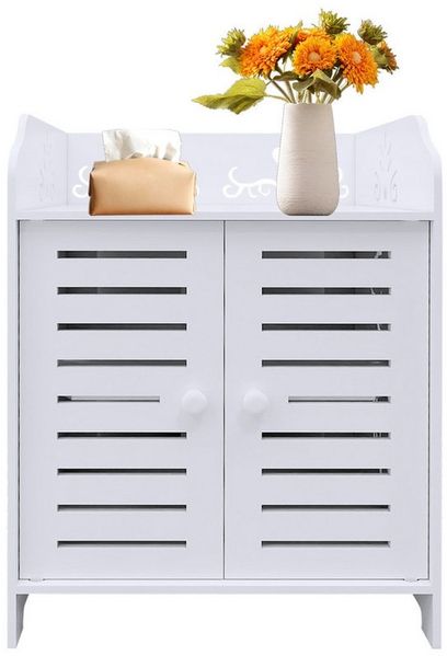 JEOBEST Schuhregal Schuhschrank für den Eingangsbereich, Schrank, Schlafzimmer, Flur, (2/3/4 Ebenen) mit 2 Türen Schuhablage