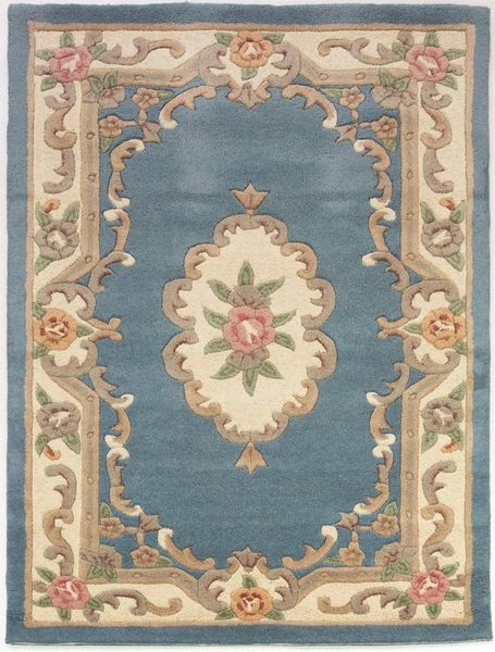 FLAIR RUGS Wollteppich Aubusson, rechteckig, Höhe: 10 mm, Wolle, Teppich, Wohnzimmer, Schlafzimmer, Esszimmer