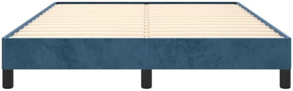 vidaXL Bettgestell ohne Matratze Dunkelblau 140x190 cm Samt 346974 Bild 8