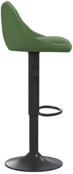 vidaXL Barhocker 2 Stk. Dunkelgrün Samt 335352 Bild 5