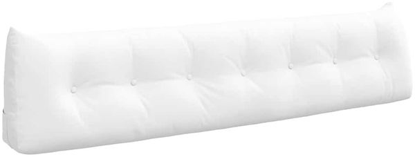 vidaXL Rücken Kissen Weiß 200 x 24 x 50 cm Stoff 42014597 Bild 2