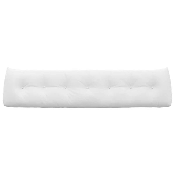 vidaXL Rücken Kissen Weiß 200 x 24 x 50 cm Stoff 42014597 Bild 6
