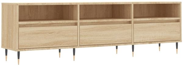 TV-Schrank Lowboard TV Sonoma-Eiche 150x30x44,5 cm Holzwerkstoff d5797e