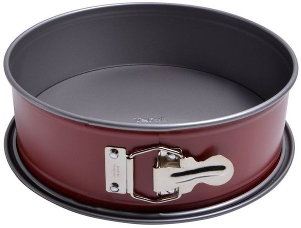 Tefal Backform Springform 1641214, 23cmØ karbonrot mit Scharnier für Backofen