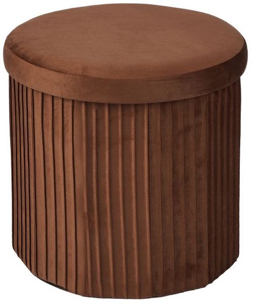 Relaxdays Hocker aus Samt mit Stauraum