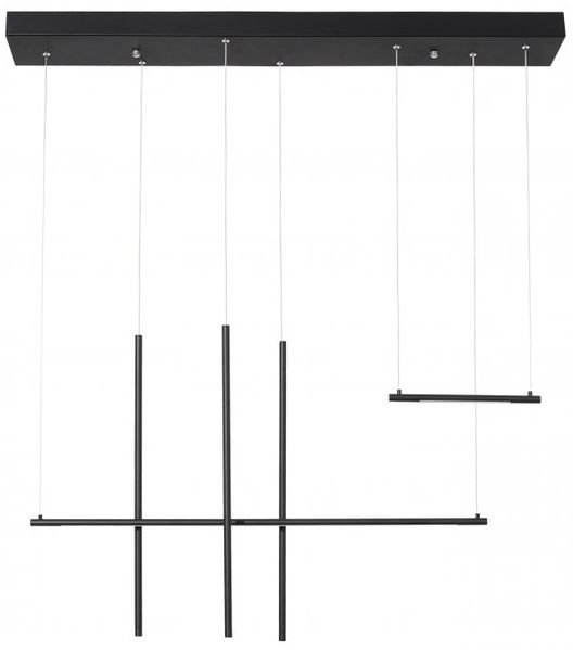 Nova Luce 9088105 ELETTRA LED Pendelleuchte 5-flammig 3000K Schwarz Bild 2