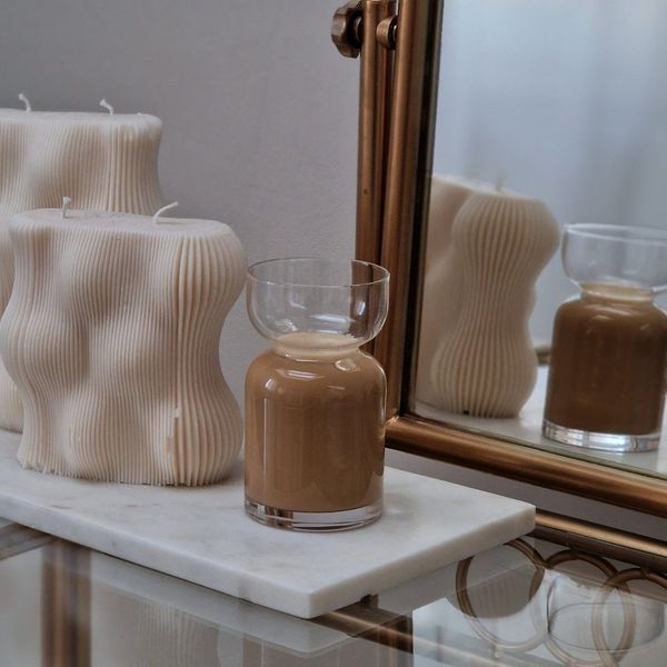 Zoha Glas Sanduhr Glas 8er Set Getränkebecher Cocktail - 330 ml Heißgetränke Kaffeeglas, Glas, Trinkglas Cocktailgläser Eiskaffeegläser Tee Saft