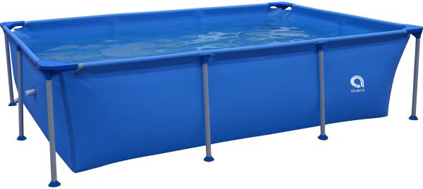 Avenli Frame Rectangular Pool 258 x 179 x 66 cm, Aufstellpool, rechteckig, ohne Pumpe, blau