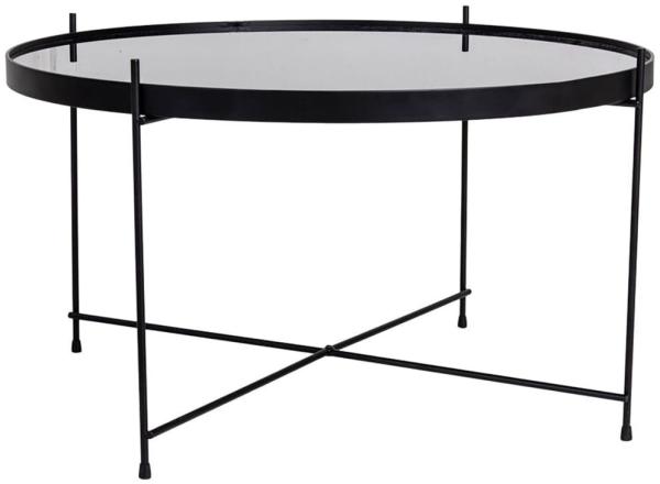 Eleganter Couchtisch VENEDIG schwarz ca. ø70xh40cm