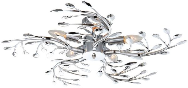 Deckenleuchte Flash mit strahlendem Licht und Chrom Design