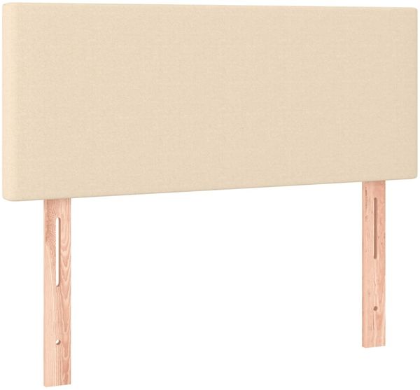 vidaXL Boxspringbett mit Matratze Stoff Creme 120x200 cm, Härtegrad: H2 [3140446] Bild 6