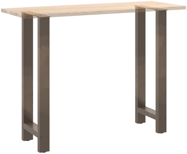 vidaXL Bartischbeine Naturstahl 2 Stk. 40x(100-101) cm Stahl 4013339 Bild 7