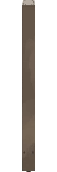 vidaXL Bartischbeine Naturstahl 2 Stk. 40x(100-101) cm Stahl 4013339 Bild 5